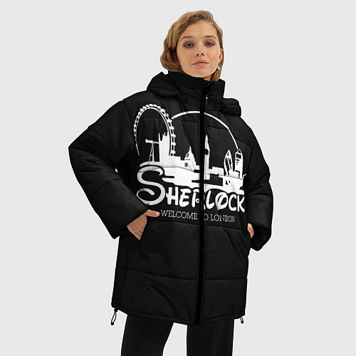 Женская зимняя куртка Sherlock / 3D-Светло-серый – фото 3