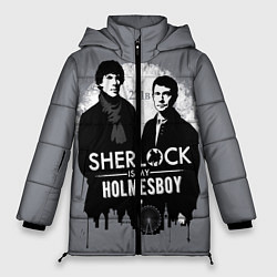 Куртка зимняя женская Sherlock Holmesboy, цвет: 3D-красный