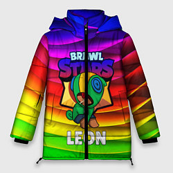 Куртка зимняя женская BRAWL STARS LEON, цвет: 3D-черный