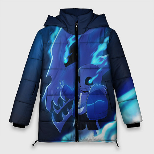 Женская зимняя куртка UNDERTALE / 3D-Светло-серый – фото 1