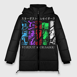 Куртка зимняя женская JoJo Bizarre Adventure, цвет: 3D-черный