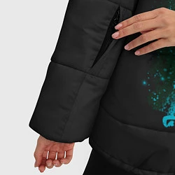 Куртка зимняя женская Хвост Феи, цвет: 3D-черный — фото 2