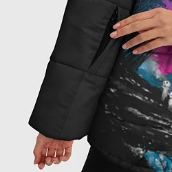 Куртка зимняя женская Принцесса Мононоке, цвет: 3D-черный — фото 2
