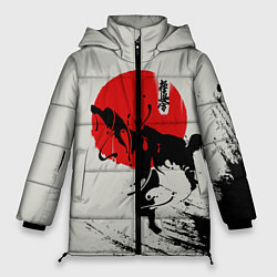 Куртка зимняя женская Kyokushinkai Karate, цвет: 3D-черный