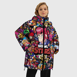 Куртка зимняя женская BRAWL STARS COLT, цвет: 3D-черный — фото 2