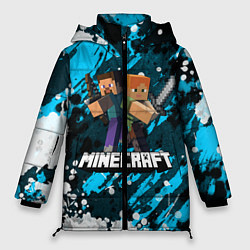 Куртка зимняя женская Minecraft Майнкрафт, цвет: 3D-красный