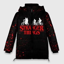 Куртка зимняя женская STRANGER THINGS, цвет: 3D-красный