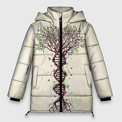 Куртка зимняя женская Дерево жизни, цвет: 3D-красный