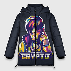 Куртка зимняя женская Apex Legends Crypto, цвет: 3D-черный