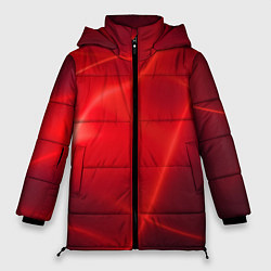 Куртка зимняя женская Плавные Линии, цвет: 3D-черный