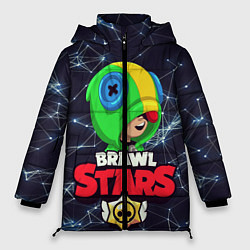 Куртка зимняя женская Brawl Stars - Leon, цвет: 3D-черный