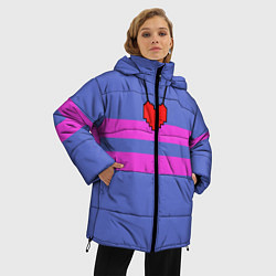 Куртка зимняя женская UNDERTALE FRISK ФРИСК, цвет: 3D-красный — фото 2