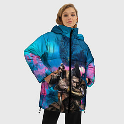 Куртка зимняя женская Sekiro Shadows Die Twice, цвет: 3D-красный — фото 2