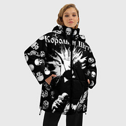 Куртка зимняя женская Король и Шут Анархия, цвет: 3D-черный — фото 2