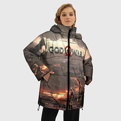 Куртка зимняя женская GOD OF WAR, цвет: 3D-черный — фото 2