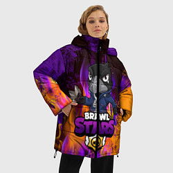 Куртка зимняя женская Brawl Stars CROW, цвет: 3D-светло-серый — фото 2
