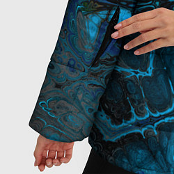 Куртка зимняя женская Nu abstracts art, цвет: 3D-черный — фото 2