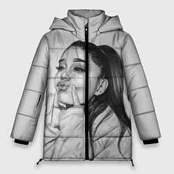 Куртка зимняя женская Ariana Grande Ариана Гранде, цвет: 3D-светло-серый