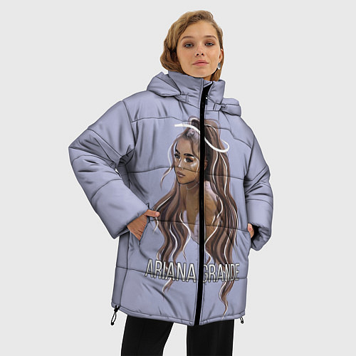 Женская зимняя куртка Ariana Grande Ариана Гранде / 3D-Красный – фото 3