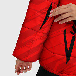 Куртка зимняя женская CYBERPUNK 2077, цвет: 3D-красный — фото 2