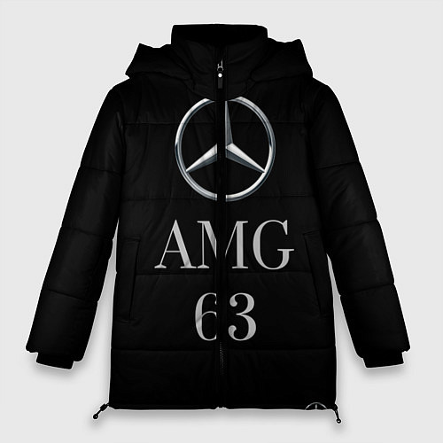 Женская зимняя куртка Mersedes AMG 63 / 3D-Светло-серый – фото 1