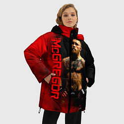 Куртка зимняя женская Конор МакГрегор, цвет: 3D-светло-серый — фото 2