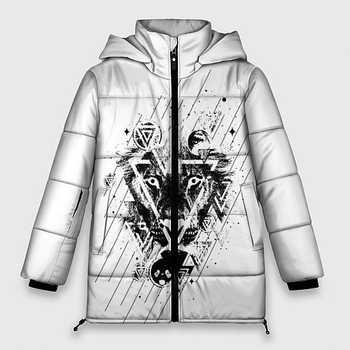 Женская зимняя куртка Лев / 3D-Светло-серый – фото 1