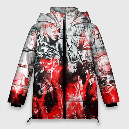 Женская зимняя куртка One-Punch Man Collage / 3D-Светло-серый – фото 1