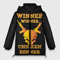 Куртка зимняя женская Winner Chicken Dinner, цвет: 3D-черный