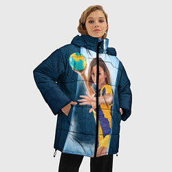 Куртка зимняя женская Гандболистка, цвет: 3D-черный — фото 2