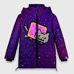Куртка зимняя женская Nyan Cat, цвет: 3D-черный
