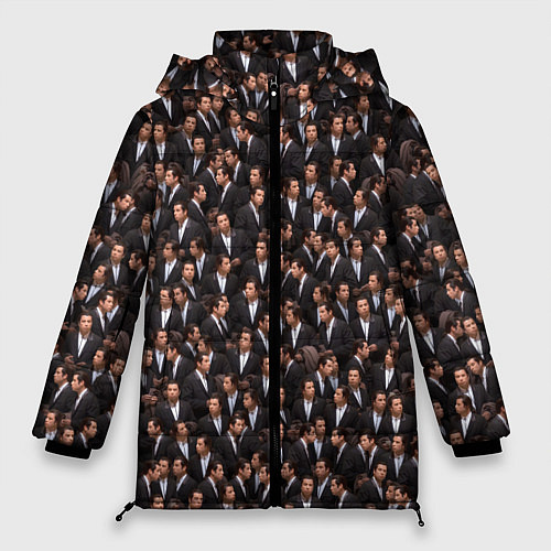 Женская зимняя куртка Растерянный Траволта / 3D-Светло-серый – фото 1