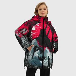 Куртка зимняя женская Ведьмак, цвет: 3D-черный — фото 2
