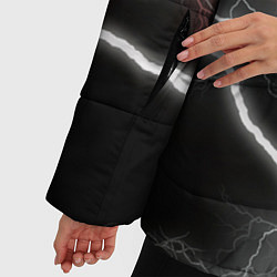 Куртка зимняя женская Молния, цвет: 3D-черный — фото 2