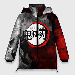 Куртка зимняя женская KIMETSU NO YAIBA, цвет: 3D-красный