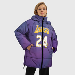 Куртка зимняя женская Los Angeles Lakers Kobe Brya, цвет: 3D-светло-серый — фото 2