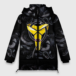 Куртка зимняя женская Los Angeles LakersKobe Bryan, цвет: 3D-черный