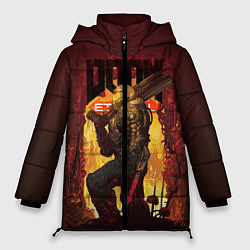 Куртка зимняя женская Doom Eternal, цвет: 3D-красный