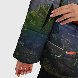 Куртка зимняя женская GTA ONLINE, цвет: 3D-черный — фото 2