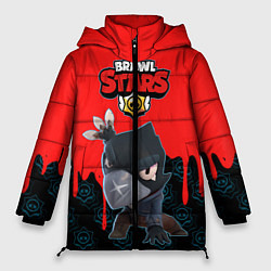 Куртка зимняя женская BRAWL STARS CROW, цвет: 3D-черный