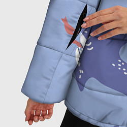 Куртка зимняя женская Акулий косяк, цвет: 3D-черный — фото 2