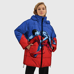 Куртка зимняя женская Борьба, цвет: 3D-черный — фото 2