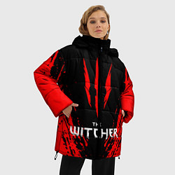 Куртка зимняя женская THE WITCHER, цвет: 3D-красный — фото 2