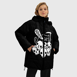 Куртка зимняя женская Котик, цвет: 3D-черный — фото 2