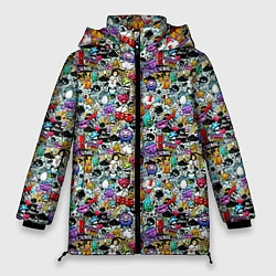 Куртка зимняя женская Stickerboom, цвет: 3D-черный