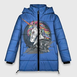 Куртка зимняя женская Единорог Rock, цвет: 3D-красный