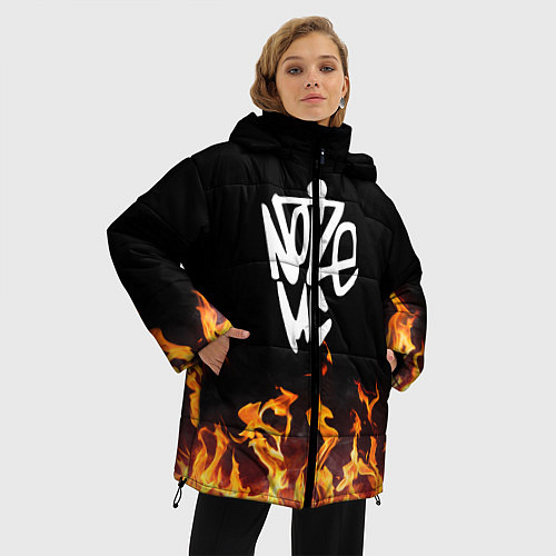 Женская зимняя куртка Noize MC / 3D-Красный – фото 3