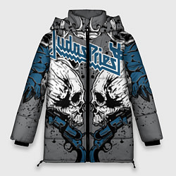 Куртка зимняя женская Judas Priest, цвет: 3D-красный