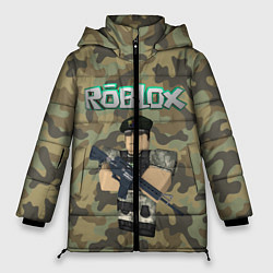 Куртка зимняя женская Roblox 23 February Camouflage, цвет: 3D-красный