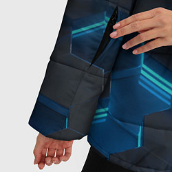 Куртка зимняя женская Roblox Neon Hex, цвет: 3D-черный — фото 2